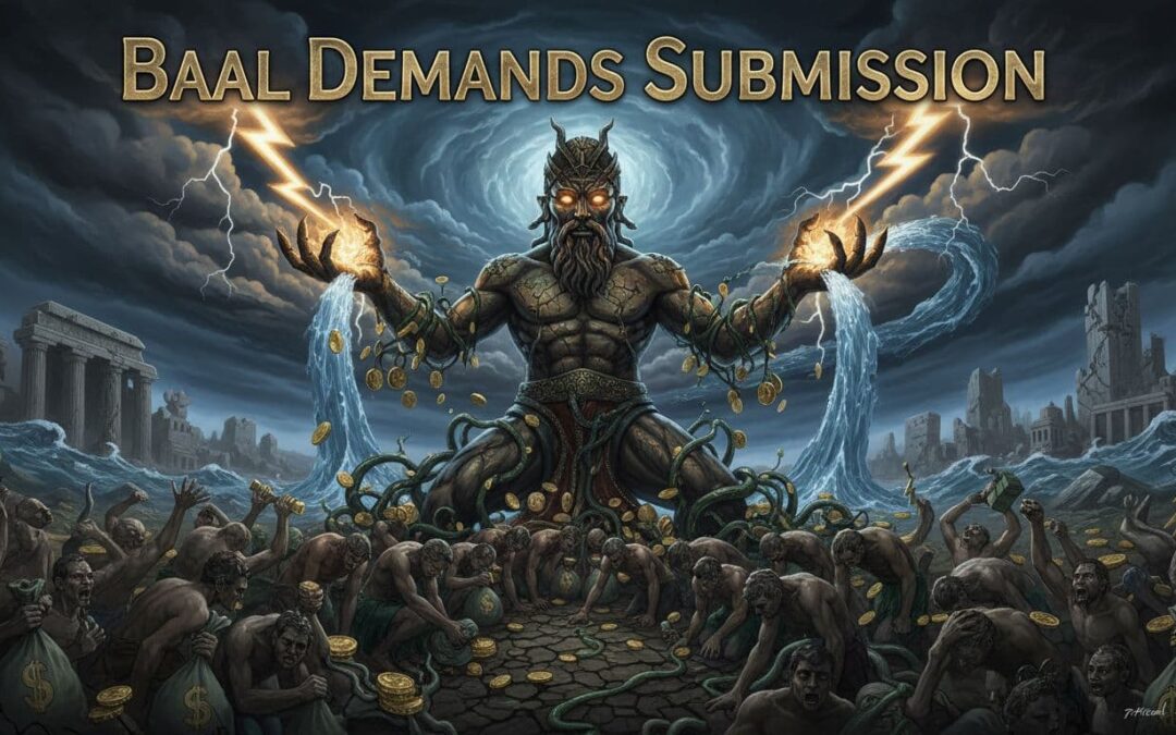 Over time, Baal came to stand for much more than a weather god, symbolizing human hunger for control over nature, sex, and money without bowing to the Creator, with standout title text.