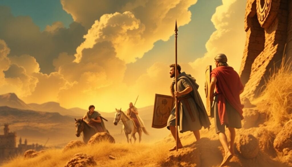 David is anointed as king while still a boy, then spends years running from Saul, facing Goliath, hostile armies, betrayal, and family chaos.